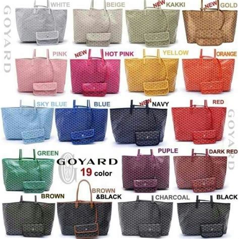 goyard new colors|goyard handbags colors.